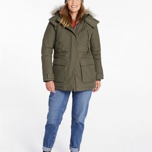 L.L. Bean Women's Baxter State warm goose down waterproof Parka Small Ski Jacket
